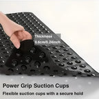 Bath Mat Suction Cups & Textured Surface Quick Drain