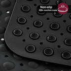 Bath Mat Suction Cups & Textured Surface Quick Drain