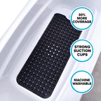 Bath Mat Suction Cups & Textured Surface Quick Drain