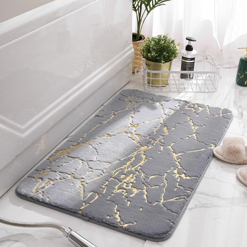 Bath Mat Super-Absorbent Microfiber Non-Slip Machine Washable