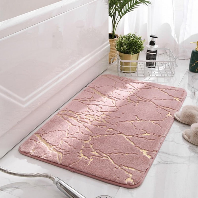 Bath Mat Super-Absorbent Microfiber Non-Slip Machine Washable