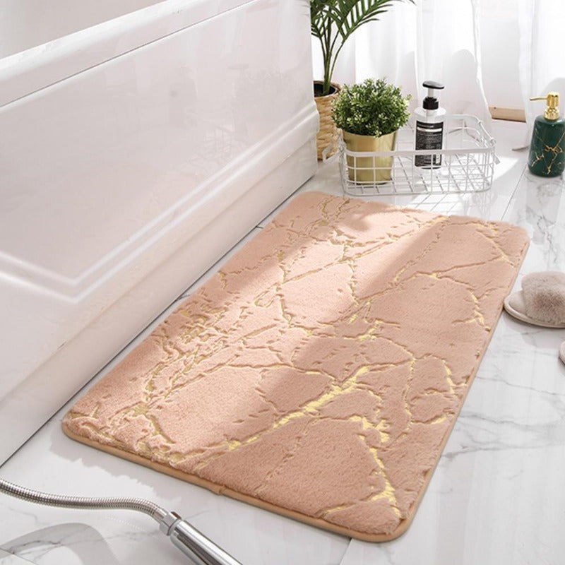 Bath Mat Super-Absorbent Microfiber Non-Slip Machine Washable