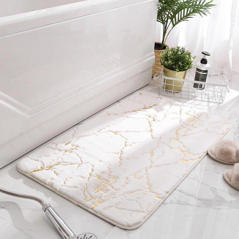 Bath Mat Super-Absorbent Microfiber Non-Slip Machine Washable