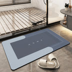 Bath Mat Super Absorbent Microfiber Quick-Dry Rubber Backing