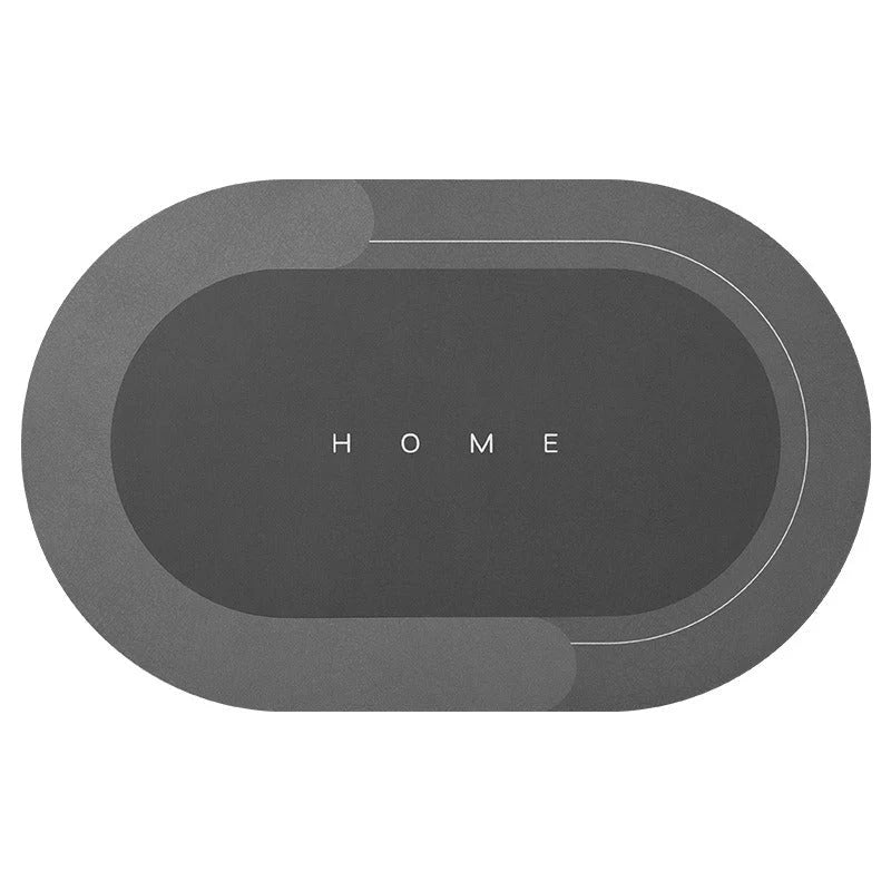 Bath Mat Super Absorbent Microfiber Quick-Dry Rubber Backing