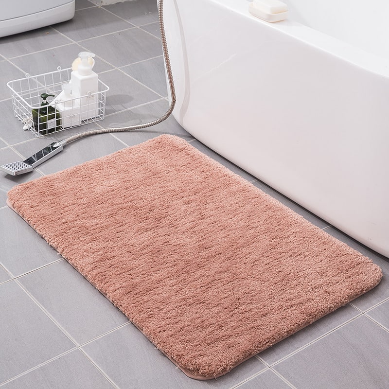 Bath Mat Ultra-Absorbent Quick-Dry Microfiber Non-Slip Backing