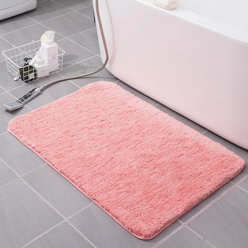 Bath Mat Ultra-Absorbent Quick-Dry Microfiber Non-Slip Backing