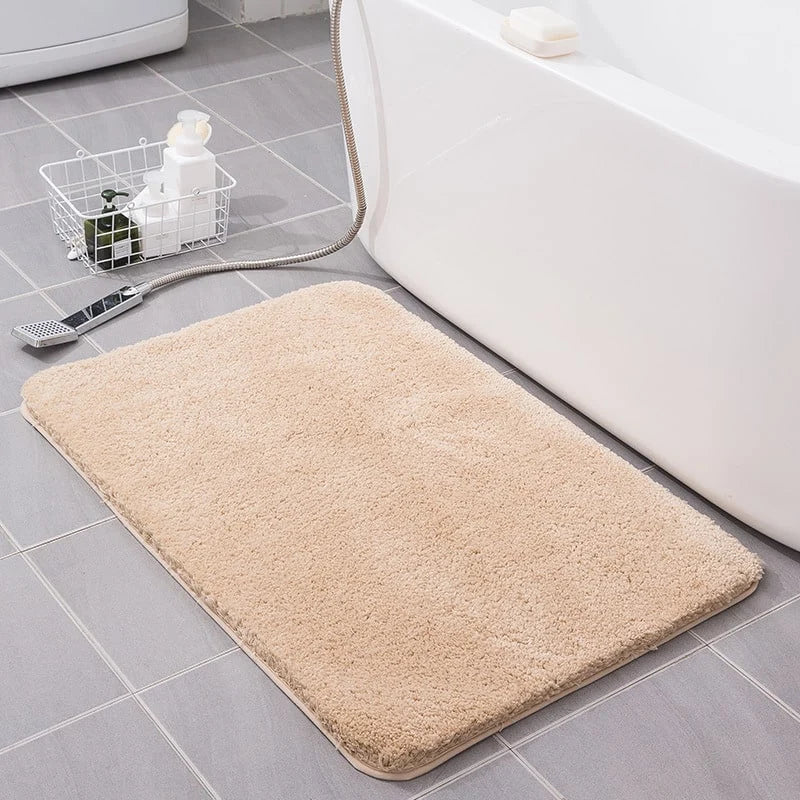 Bath Mat Ultra-Absorbent Quick-Dry Microfiber Non-Slip Backing