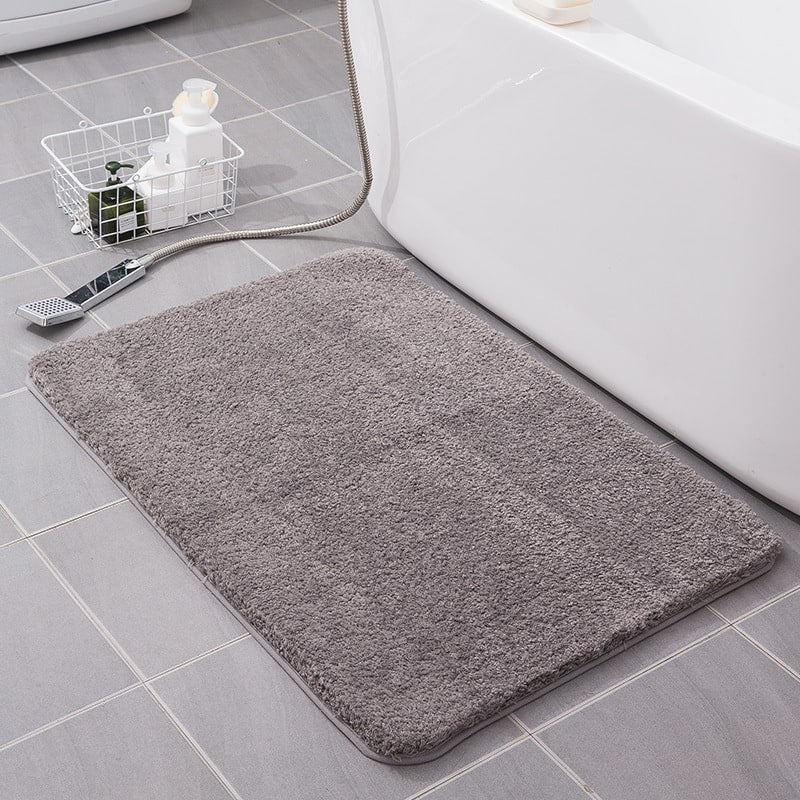 Bath Mat Ultra-Absorbent Quick-Dry Microfiber Non-Slip Backing