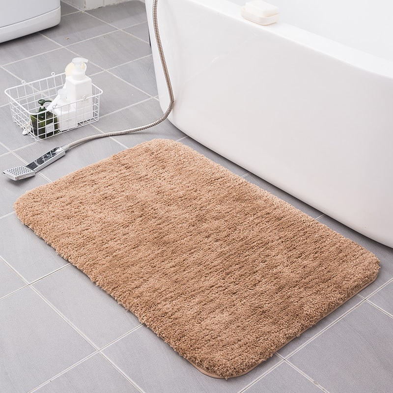 Bath Mat Ultra-Absorbent Quick-Dry Microfiber Non-Slip Backing