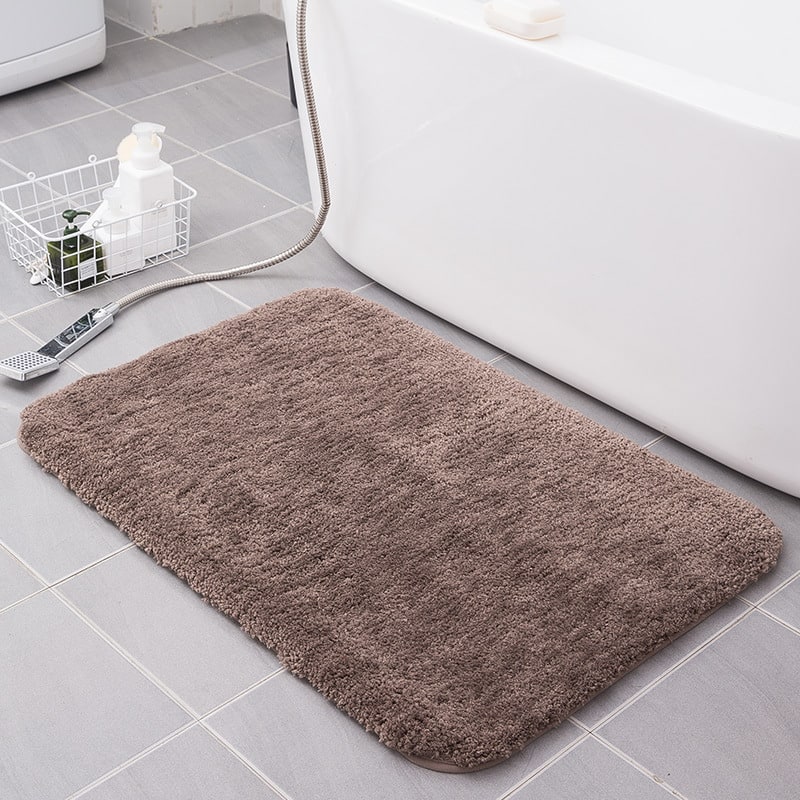 Bath Mat Ultra-Absorbent Quick-Dry Microfiber Non-Slip Backing