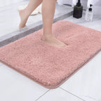 Bath Mat Ultra-Soft Microfiber Non-Slip Rubber Backing