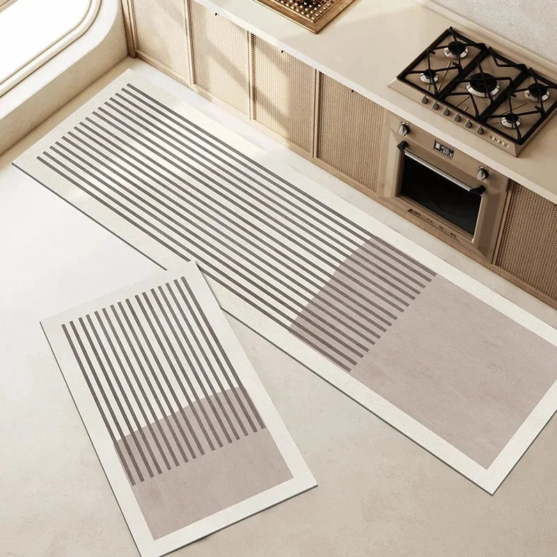 Bath Mat Velvet Top Non-Slip Silicone Base