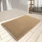 Bath Mat Waffle Texture Absorbent & Quick-Drying Non-Slip Backing