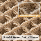 Bath Mat Waffle Texture Absorbent & Quick-Drying Non-Slip Backing