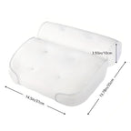 Bath Pillow Contoured Mesh & Foam 6 Suction Cups