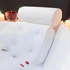 Bath Pillow Contoured Neck & Shoulder Support Quick-Dry Mesh