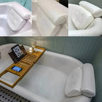 Bath Pillow Contoured Neck & Shoulder Support Quick-Dry Mesh