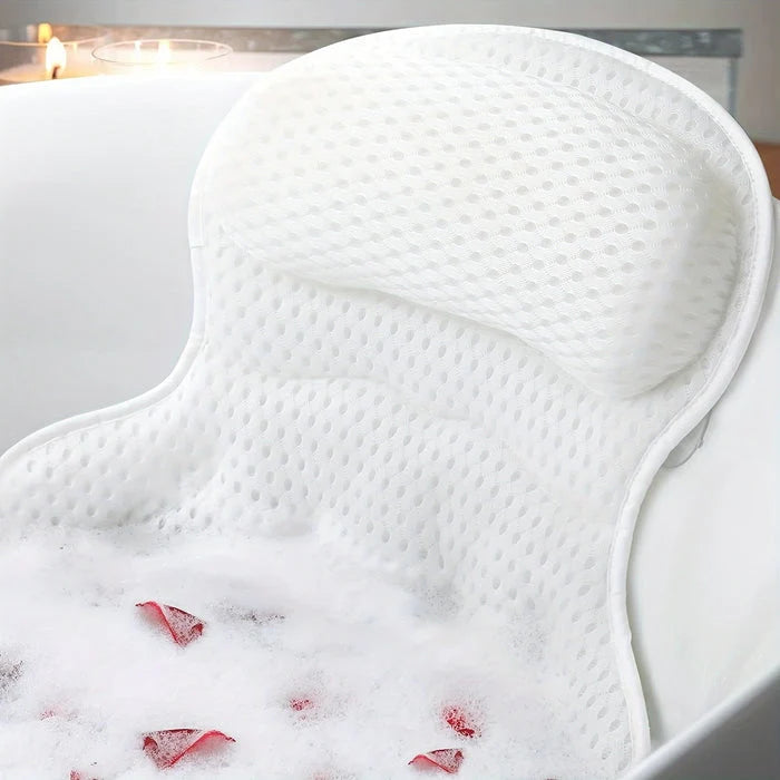 Bath Pillow Ergonomic 4D Neck & Back Support