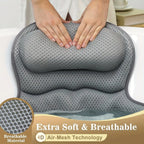 Bath Pillow Ergonomic 4D Neck & Back Support
