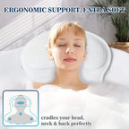 Bath Pillow Ergonomic 4D Neck & Back Support