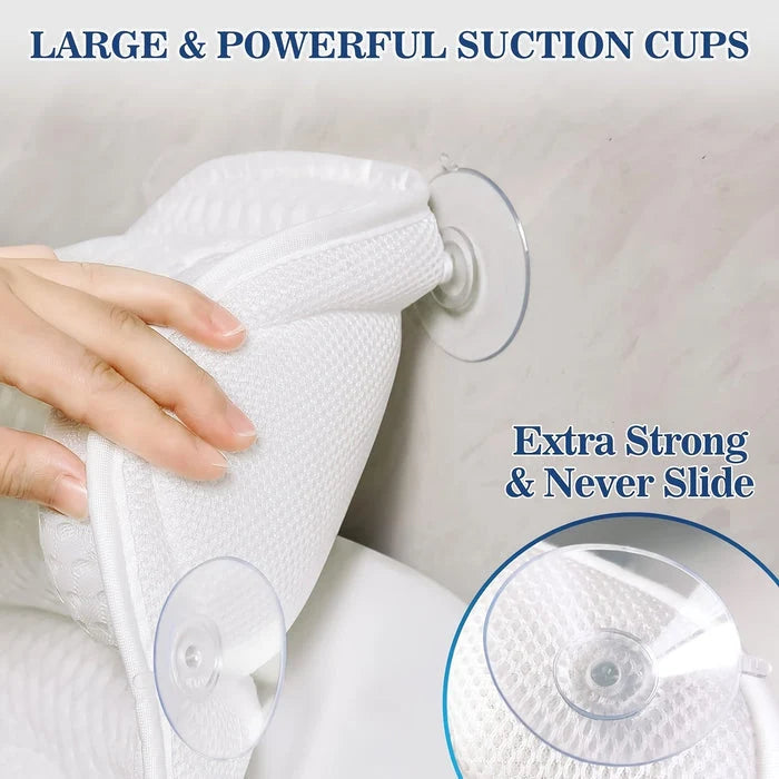 Bath Pillow Ergonomic 4D Neck & Back Support