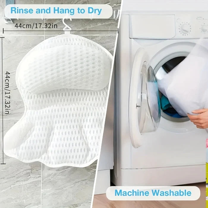 Bath Pillow Ergonomic 4D Neck & Back Support