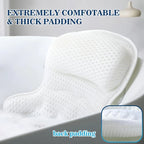 Bath Pillow Ergonomic Neck & Back Support