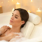 Bath Pillow Ergonomic Neck Support Non-Slip Suction Cups