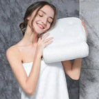 Bath Pillow Ergonomic Neck Support Non-Slip Suction Cups