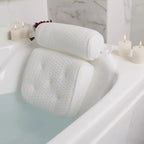 Bath Pillow Ergonomic Neck Support Non-Slip Suction Cups