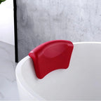 Bath Pillow Ergonomic Neck Support Silicone Suction Quick-Dry