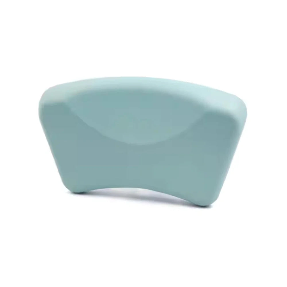 Bath Pillow Ergonomic Neck Support Silicone Suction Quick-Dry