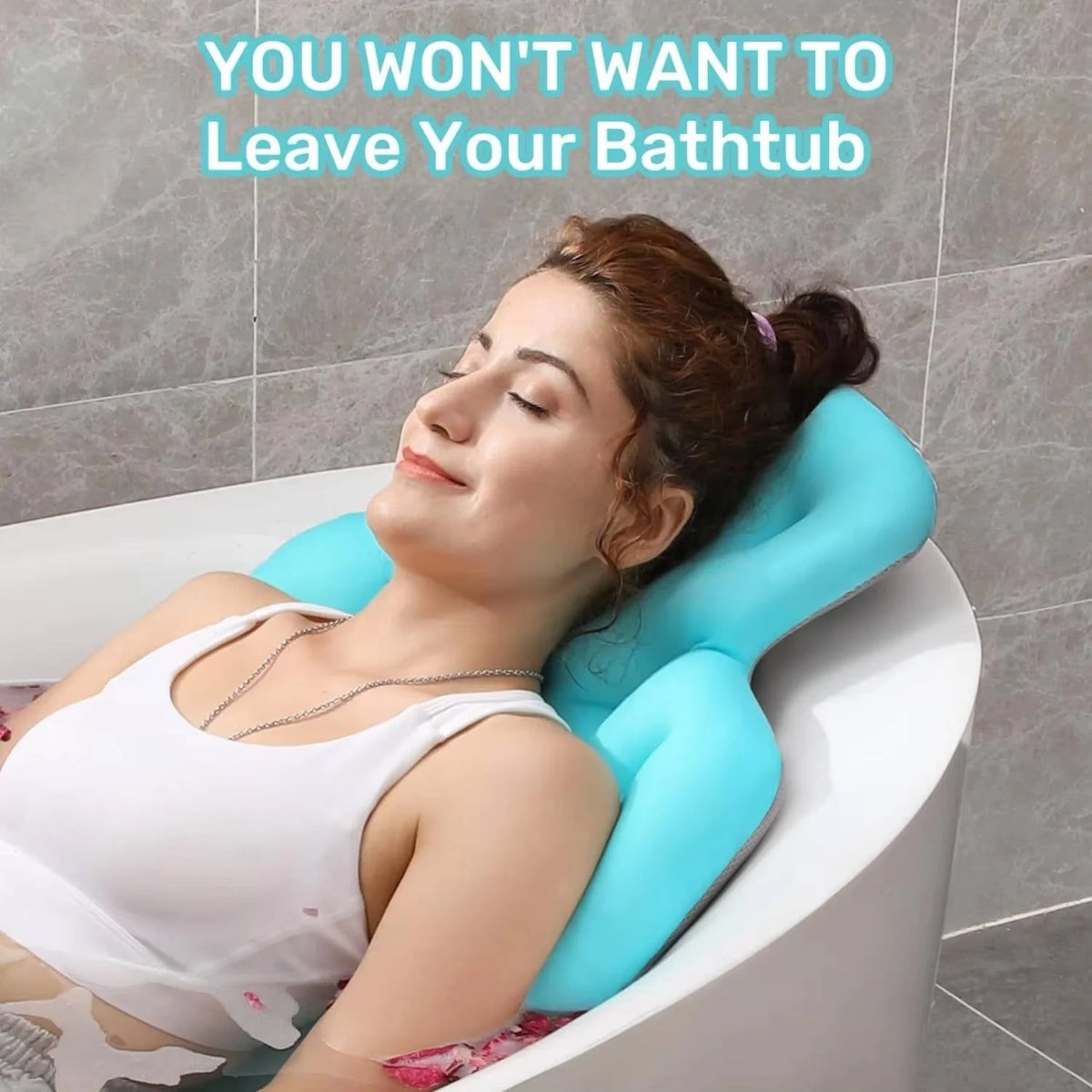 Bath Pillow Full-Body Breathable Mesh & Suction Cups