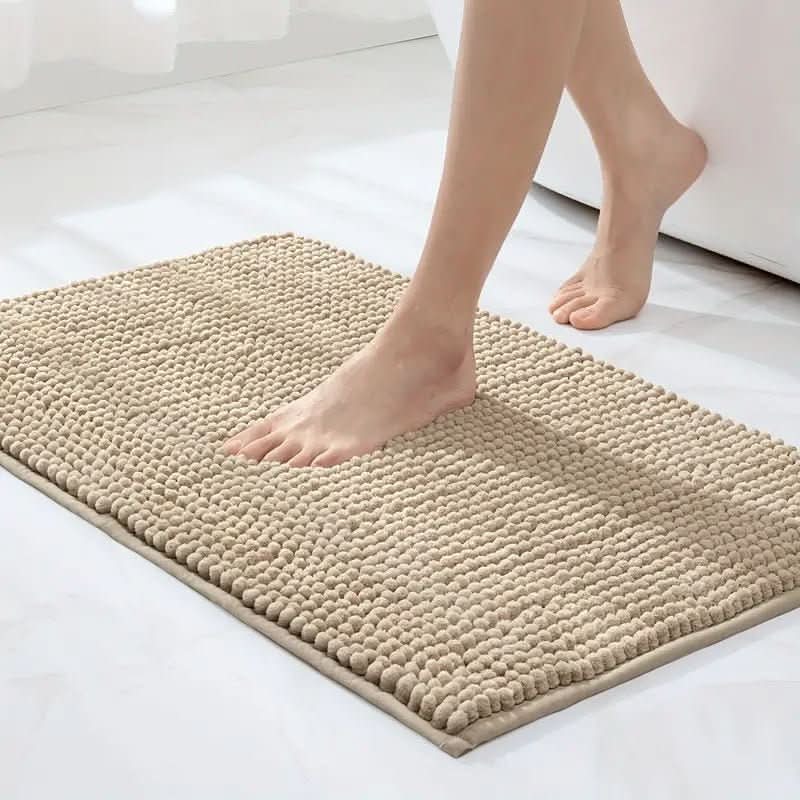 Bath Rug Chenille Non-Slip Absorbent