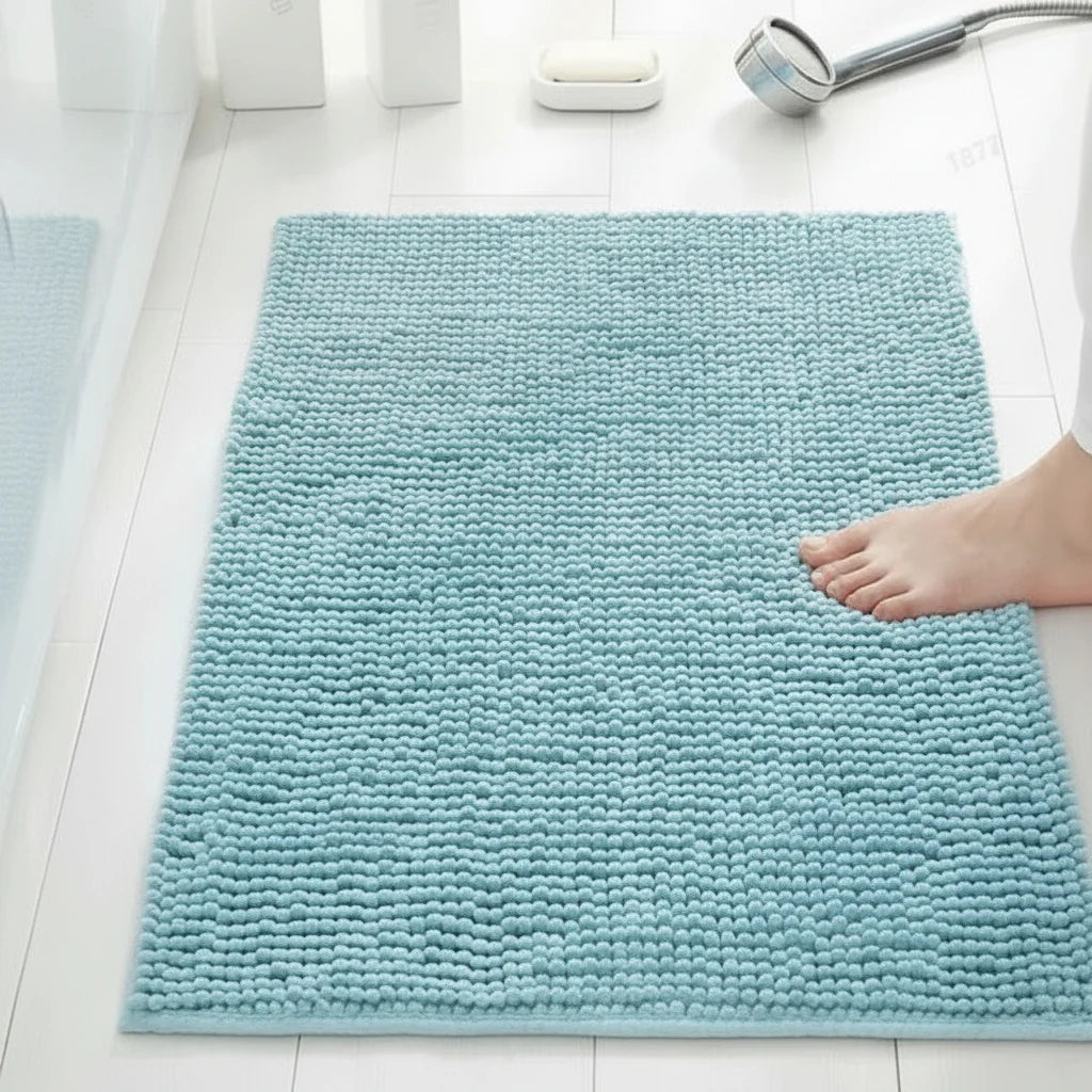 Bath Rug Chenille Non-Slip Absorbent