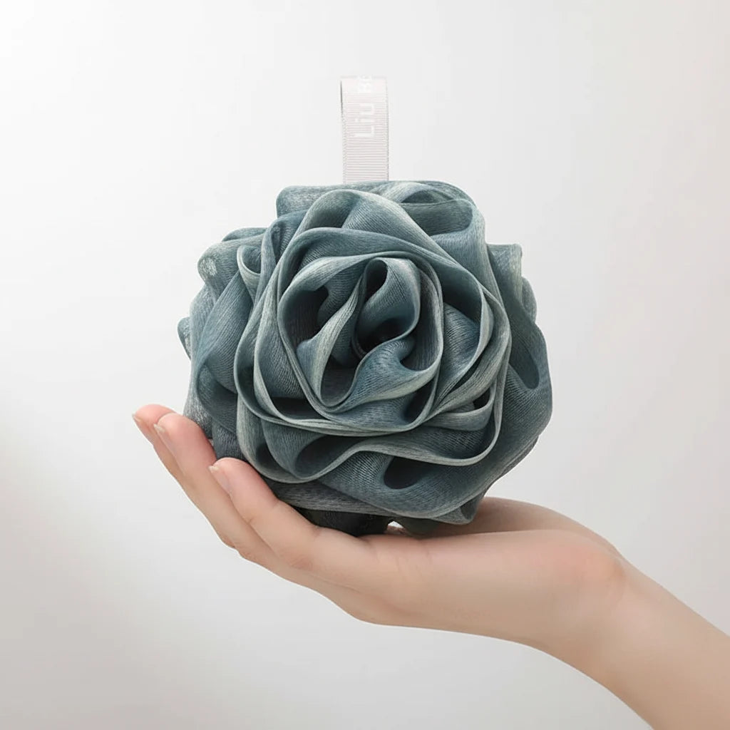 Bath Sponge Rose-Shaped Odor-Resistant Quick-Drying 2-Pack