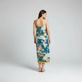 Bath Towel Crane & Floral Print 100% Cotton Quick-Drying