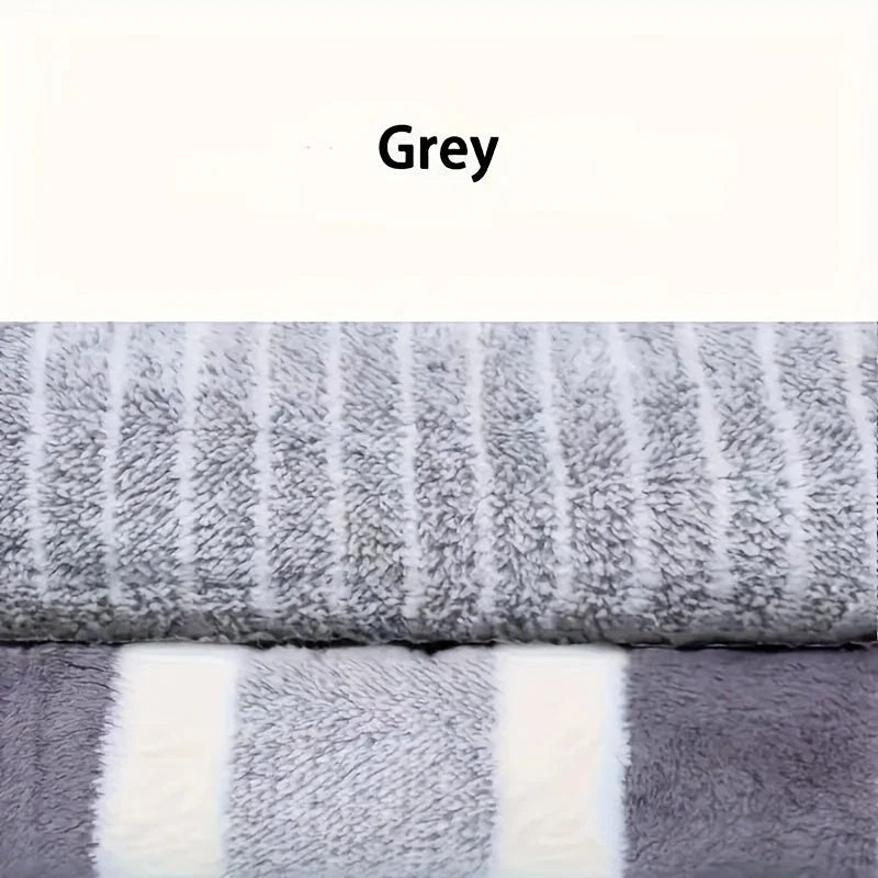 Bath Towel Set Coral Fleece Quick-Drying Set of 8