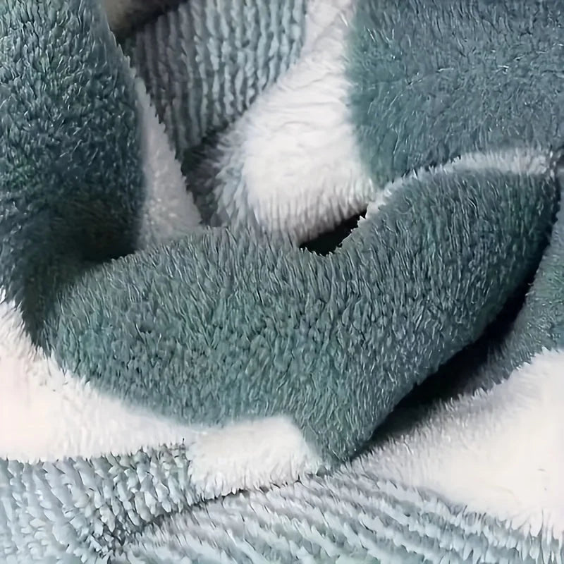 Bath Towel Set Coral Fleece Quick-Drying Set of 8