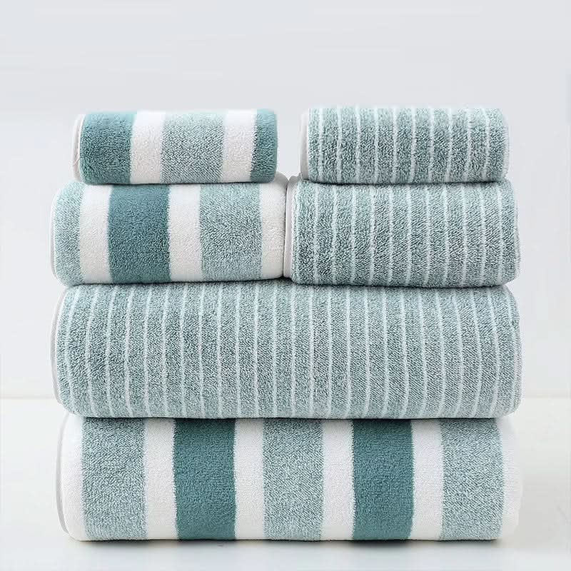 Bath Towel Set Ultra-Soft Microfiber Quick-Dry 8-Piece