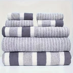 Bath Towel Set Ultra-Soft Microfiber Quick-Dry 8-Piece