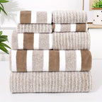 Bath Towel Set Ultra-Soft Microfiber Quick-Dry 8-Piece