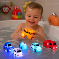 Bath Toy Car Set Water-Activated Glow Floating & Easy-Grip