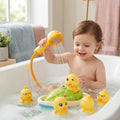 Bath Toy Set Motorized Boat & Spraying Ducks