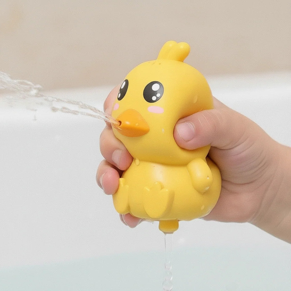 Bath Toy Set Motorized Boat & Spraying Ducks