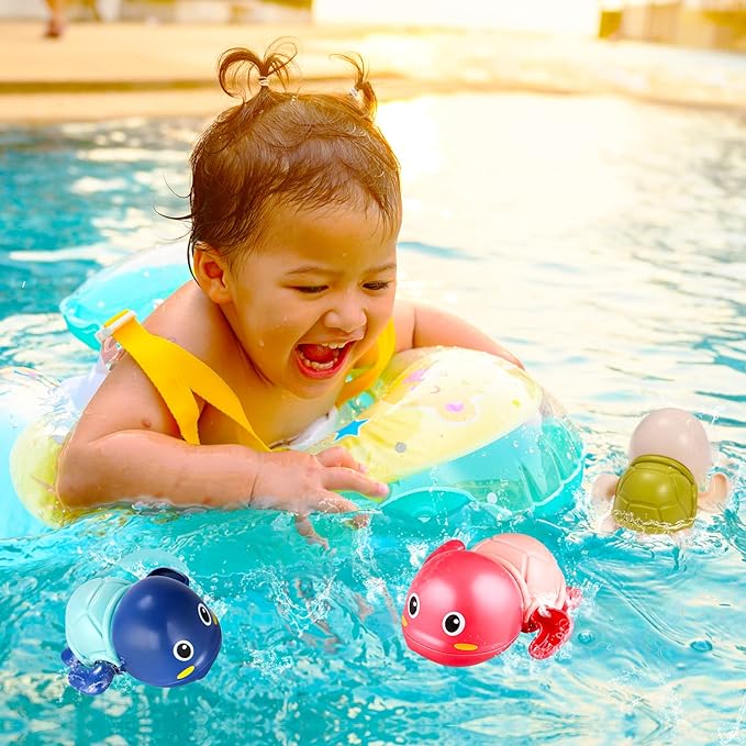 Bath Toy Wind-Up Sealed Bottom & Floats