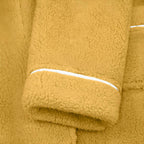 Bathrobe Coral Fleece Shawl Collar Belt & Pockets