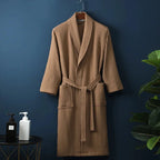 Bathrobe Cotton Terry Kimono Roomy & Breathable