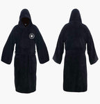 Bathrobe Hooded Full-Length Moisture-Wicking